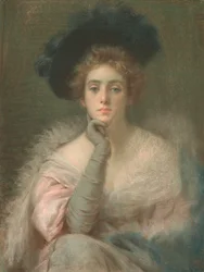 Dame en rose, 1898