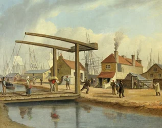 Le canal de Monmouthshire à Newport, 1800-1850