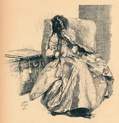 Une rêverie, vers 1900