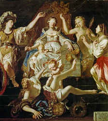 Allégorie de la justice (peinture sur toile)