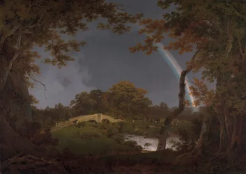 Paysage avec un Arc-en-Ciel
