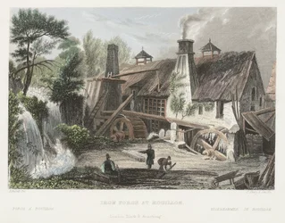 Forge à Rouillon, gravé par J. Shury