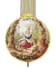 Régulateur de cheminée Louis XVI à remontage mensuel et temps solaire