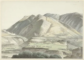 Paysage italien près de Subiaco