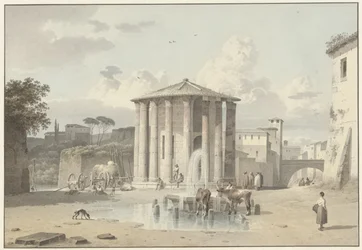 Le temple de Vesta à Rome