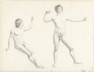 Deux études de nus masculins