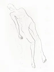 Dessin de nu serein