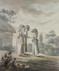 Paysage avec trois figures