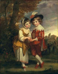 Lord Henry Spencer et Lady Charlotte Spencer, plus tard Charlotte Nares: Les jeunes diseurs de bonne aventure, c.1774-75