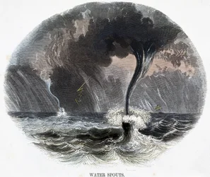Trombes Marines, de Phénomènes de la Nature, 1849