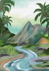 Rivière de montagne tropicale