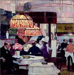 Scène de café