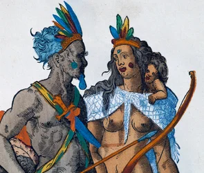 Indiens péruviens, gravure de Jost Amman