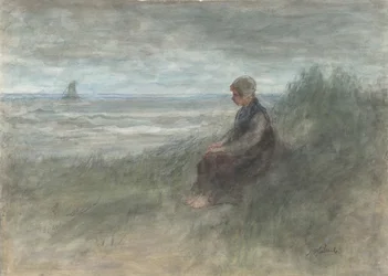 Fille dans les Dunes, milieu du 19e-début du 20e siècle