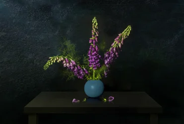 Nature morte à la digitale pourpre