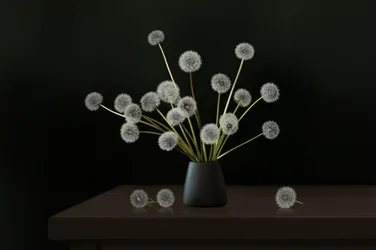 Composition florale « Pissenlit » aux tons apaisants
