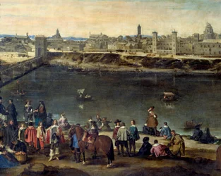 Vue de la ville de Saragosse en 1646 (détail)