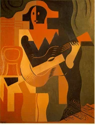 Arlequin avec guitare