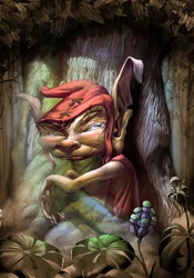 Petit lutin espiègle de la forêt