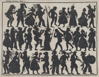 Feuille 1 de figures pour marionnettes d