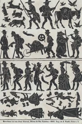 Planche 2 de figures pour marionnettes d