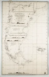 Carte du Chili, Patagonie, Terre de Feu et Îles Falkland, c.1798