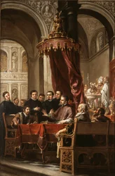 La conversion et le baptême de saint Augustin par saint Ambroise