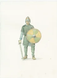 Un fyrdman saxon, vers 1066