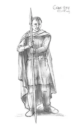 Homme anglo-saxon, 5e-10e siècle, vers 1990-2010