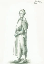 Femme anglo-saxonne, 5ème-10ème siècle, vers 1990-2010