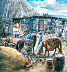 Village antique de Chysauster, 1er-2e siècle, vers 1990-2010