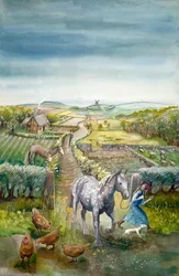 Paysage rural, 17e siècle, vers 1990-2010