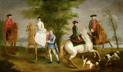Partie de chasse en famille