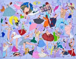 Des danseuses de ballet hautes en couleur