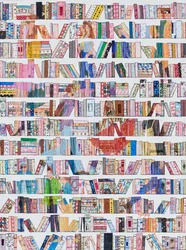 Motifs colorés pour bibliothèques