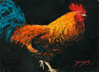 Coq de la ferme Vibrant