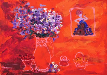 Nature morte florale éclatante