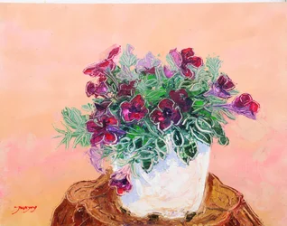 Des fleurs en pot aux couleurs vives