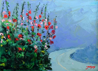 Fleurs au bord d