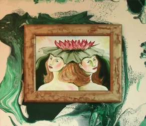 FilleRosesMer -symbole des jumeaux-