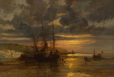 Bateaux de pêche échoués