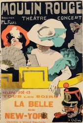 Moulin Rouge. La Belle de New York, vers 1895