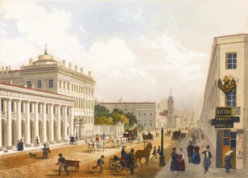 Vue de la perspective Nevski à Saint-Pétersbourg
