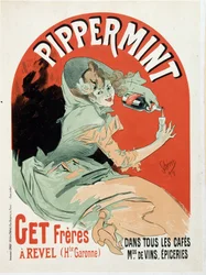 Affiche publicitaire pour Pippermint Get Frères