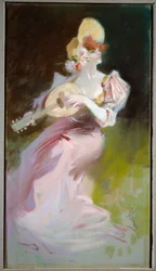 La femme à la mandoline