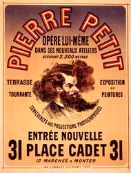 Affiche publicitaire pour les Nouveaux Studios de Pierre Petit