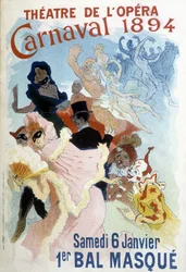 Affiche de Cherret pour le Carnaval de 1894 au Théâtre de l
