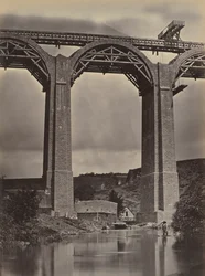 Pont-de-Buis, sur la Doufine, France, vers 1865
