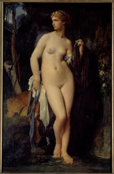 Diane, peinture de Jules Élie Delaunay (1828-1891), 1872, Sun., 1,47 x 0,94 m, Paris, musée d