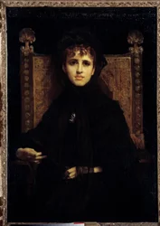 Portrait de Madame Georges Bizet (1849-1926). Peinture de Jules Elie Delaunay (1828 - 1891)